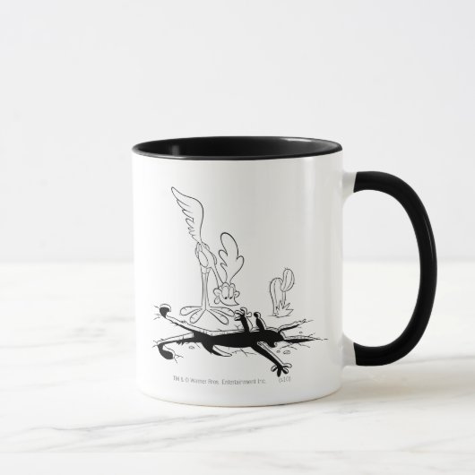 ROAD RUNNER™ en WILE E. COYOTE™ Vorm Gat Mok (Rechts)