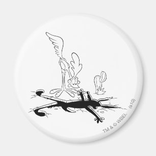 ROAD RUNNER™ en WILE E. COYOTE™ Vormig gat Magneet