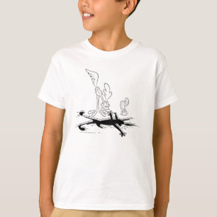 ROAD RUNNER™ en WILE E. COYOTE™ Vormig gat T-shirt