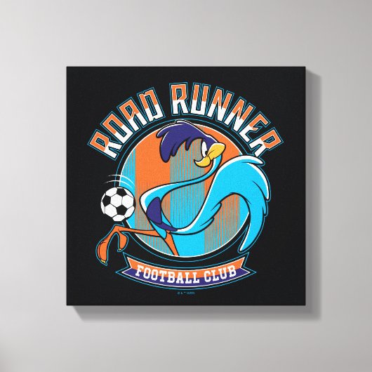 ROAD RUNNER™ Football Club Badge Canvas Afdruk (Voorkant)