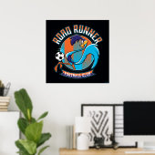 ROAD RUNNER™ Football Club Badge Poster (Thuiskantoor)
