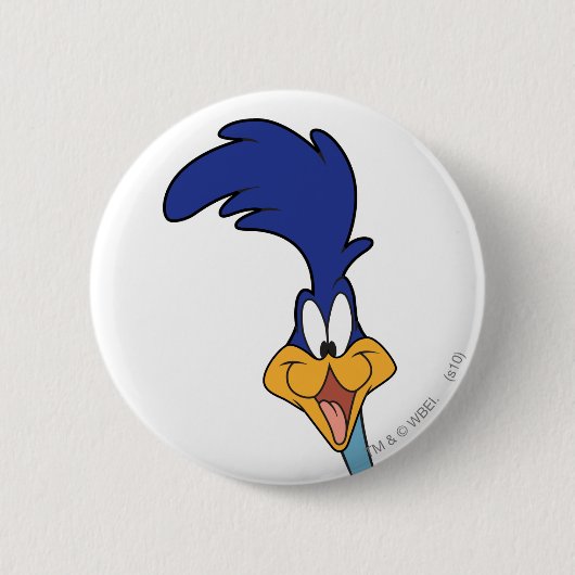 ROAD RUNNER™ Gezicht Ronde Button 5,7 Cm (Voorkant)