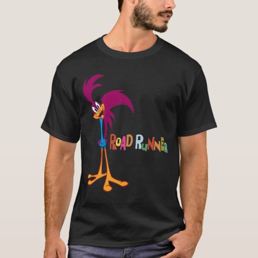 ROAD RUNNER™ Hoof Gebogen T-shirt (Voorkant)