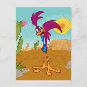 ROAD RUNNER™ Hoofd gekanteld Briefkaart