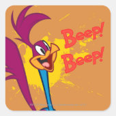 ROAD RUNNER™ Jump Vierkante Sticker (Voorkant)