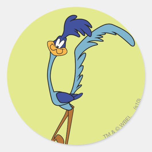 ROAD RUNNER™ Kleur Ronde Sticker (Voorkant)