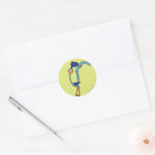 ROAD RUNNER™ Kleur Ronde Sticker (Envelop)