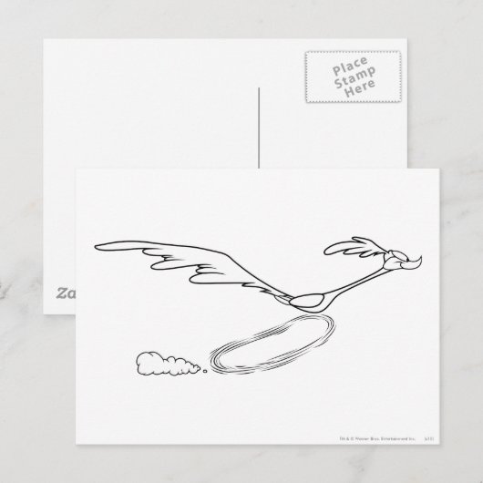 ROAD RUNNER™ met Fast Briefkaart (Voorkant / Achterkant)