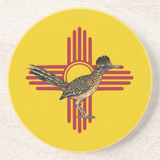 Road Runner True  Zandsteen Onderzetter (Voorkant)