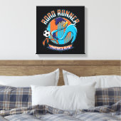 ROAD RUNNER™ Voetbalclub Badge Canvas Afdruk (Insitu (Slaapkamer))
