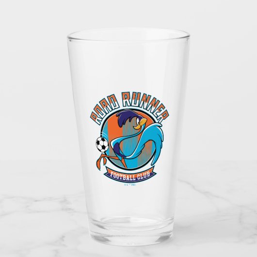 ROAD RUNNER™ Voetbalclub Badge Glas (Voorkant)