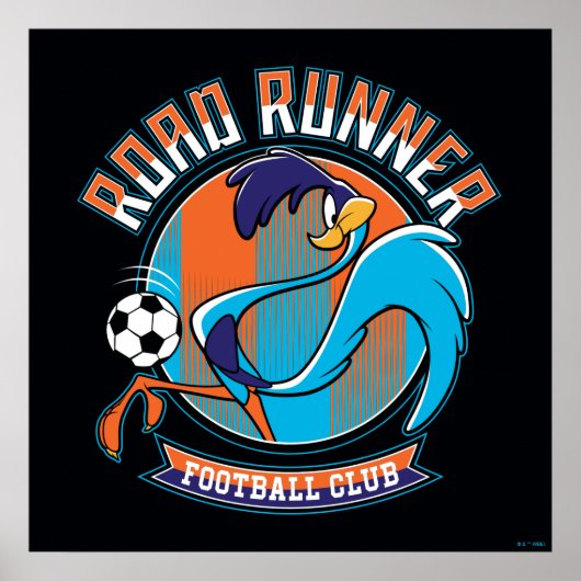 ROAD RUNNER™ Voetbalclub Badge Poster (Voorkant)