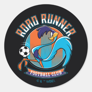 ROAD RUNNER™ Voetbalclub Badge Ronde Sticker