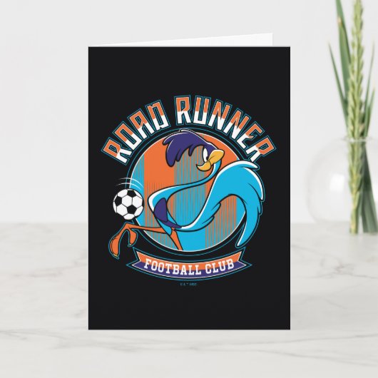 ROAD RUNNER™ Voetbalclub Logo Kaart (Voorkant)