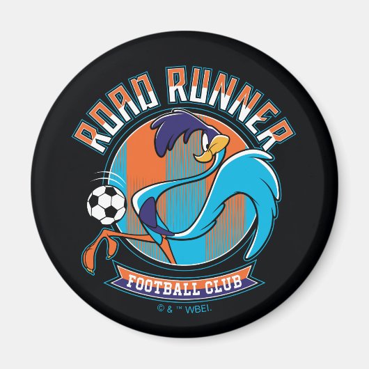 ROAD RUNNER™ Voetbalclub Logo Magneet (Voorkant)