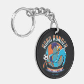 ROAD RUNNER™ Voetbalclub Logo Sleutelhanger (Voorkant Links)