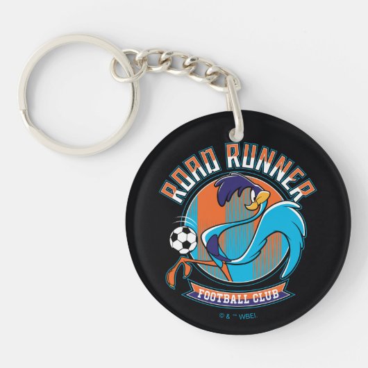 ROAD RUNNER™ Voetbalclub Logo Sleutelhanger (Voorkant)