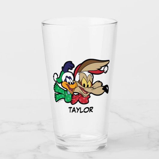 ROAD RUNNER™ & Wile E. Coyote "Team Naughty" Glas (Voorkant)