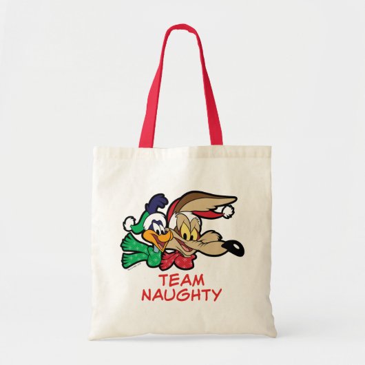 ROAD RUNNER™ & Wile E. Coyote "Team Stout" Tote Bag (Voorkant)