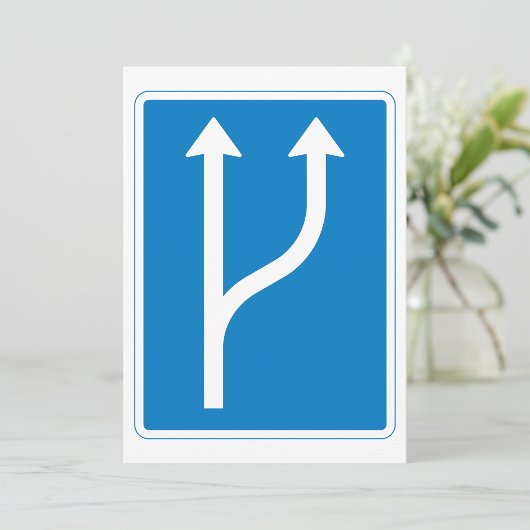 Road Sign Arrows Invitations Kaart
