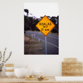 Road sign New South Wales, Australië Poster (Keuken)