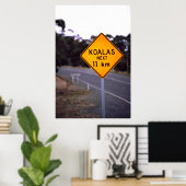 Road sign New South Wales, Australië Poster (Thuiskantoor)