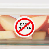 Road sign no data centers labels (Aangebracht)