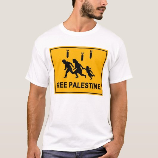 Road Sign Palestine T-shirt (Voorkant)