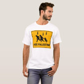 Road Sign Palestine T-shirt (Voorkant volledig)