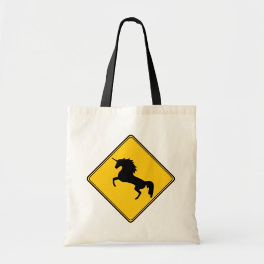 Road Sign Unicorn Tote Bag (Voorkant)
