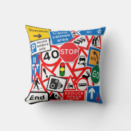 Road Signs Cushion Kussen