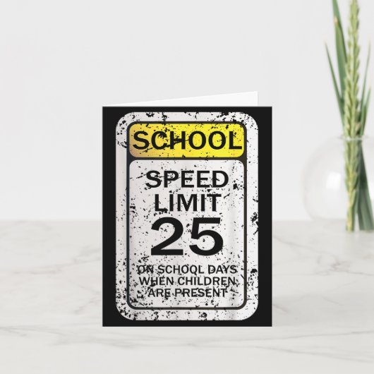 Road Signs Funny Traffic Signs Halloween Costume P Kaart (Voorkant)