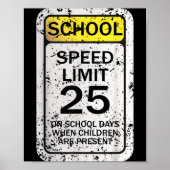 Road Signs Funny Traffic Signs Halloween Costume P Poster (Voorkant)