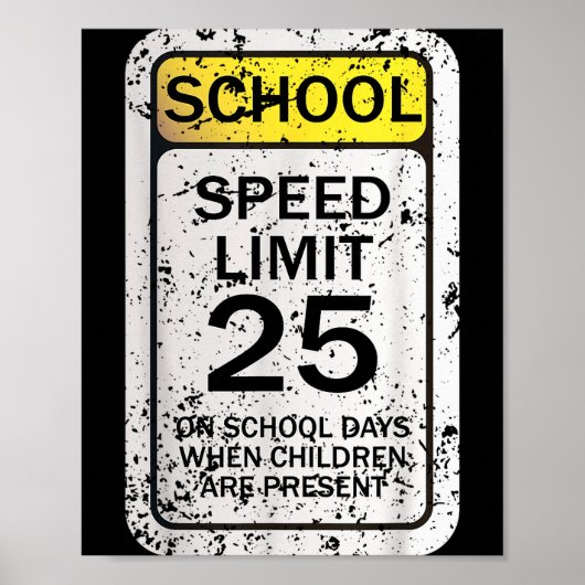 Road Signs Funny Traffic Signs Halloween Costume P Poster (Voorkant)