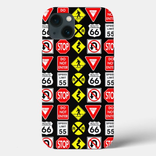 Road Signs Phone Case (Achterkant)