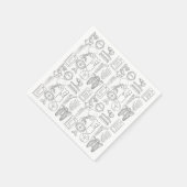 Road Tech Party Servet (Hoek)