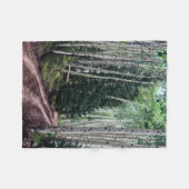 Road Through The Birch Fleece Deken (Voorkant (Horizontaal))