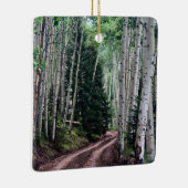 Road Through The Birch Keramisch Ornament (Rechts)