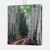 Road Through The Birch Keramisch Ornament (Links)