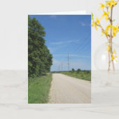 "Road to Faribault State Hospital" Get Well Kaart (Gele Bloem)