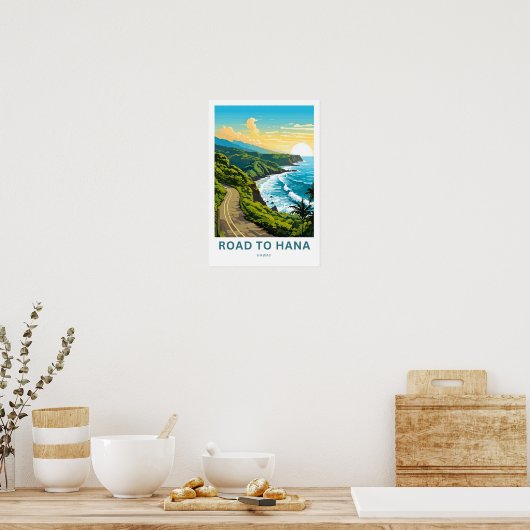 Road to Hana Hawaii Reisprint Poster (Keuken)