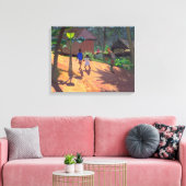 Road to Kovalum Beach Kerala Canvas Afdruk (Insitu (Woonkamer))