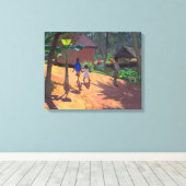 Road to Kovalum Beach Kerala Canvas Afdruk (Insitu (Houten vloer))