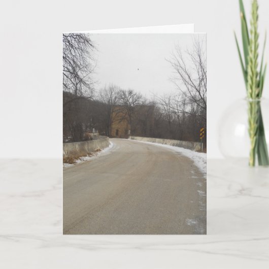 "Road to Oxford Mill Ruins" Get Well Kaart (Voorkant)