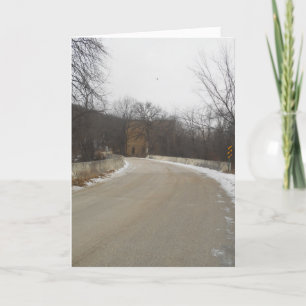 "Road to Oxford Mill Ruins" kerstkaart Kaart