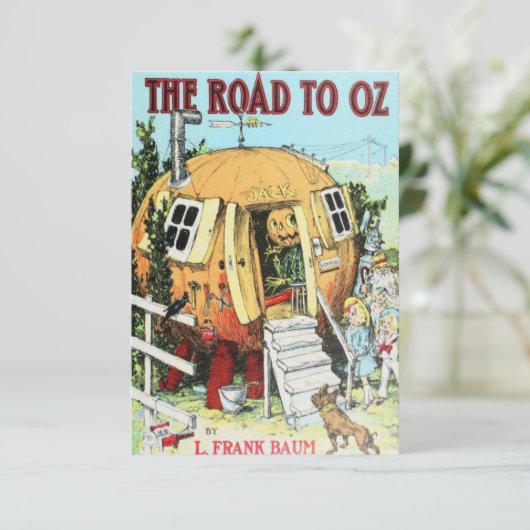 Road to Oz-boekcoverkaart Bedankkaart (Staand voorkant)