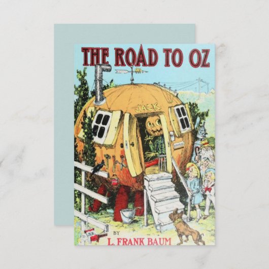 Road to Oz-boekcoverkaart Bedankkaart (Voorkant / Achterkant)