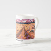 "Road to the Cattleguard" door NinaBeallPaintings Porselein Kop (Voorkant rechts)