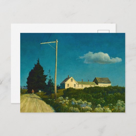 Road to the Jones House door Newell Convers Wyeth Briefkaart (Voorkant / Achterkant)