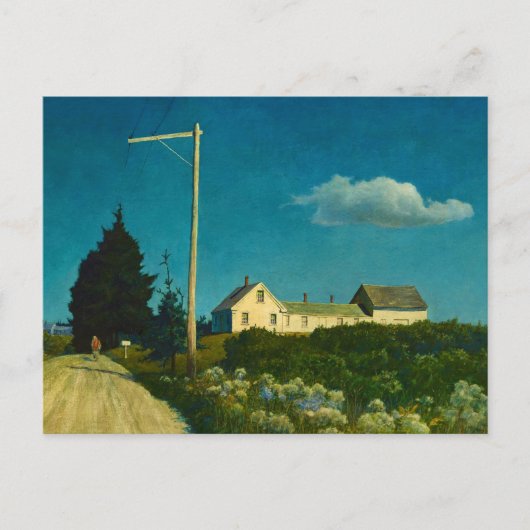 Road to the Jones House door Newell Convers Wyeth Briefkaart (Voorkant)